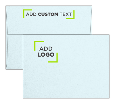Aquamarine Blue Metallic 32lb A7 Invitation Envelopes (5 1/4 x 7 1/4) with Peel & Seal