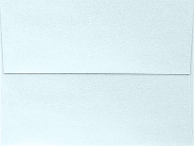 Aquamarine Blue Metallic 32lb A7 Invitation Envelopes (5 1/4 x 7 1/4) with Peel & Seal