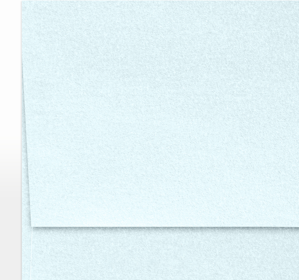 Aquamarine Blue Metallic 32lb A7 Invitation Envelopes (5 1/4 x 7 1/4) with Peel & Seal