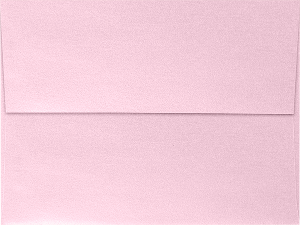 Pink Rose Metallic 32lb A7 Invitation Envelopes (5 1/4 x 7 1/4) with Peel & Seal