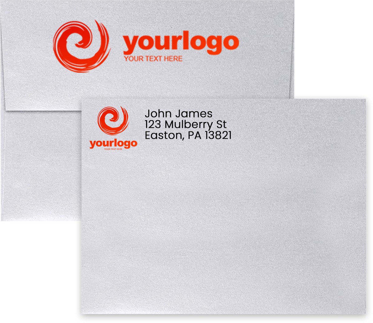 Silver Metallic 32lb A7 Invitation Envelopes (5 1/4 x 7 1/4) with Peel & Seal