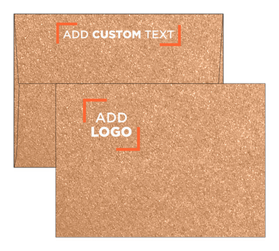 Copper Brown Metallic 32lb A7 Invitation Envelopes (5 1/4 x 7 1/4) with Peel & Seal