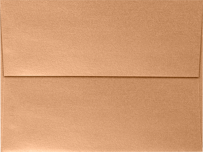 Copper Brown Metallic 32lb A7 Invitation Envelopes (5 1/4 x 7 1/4) with Peel & Seal