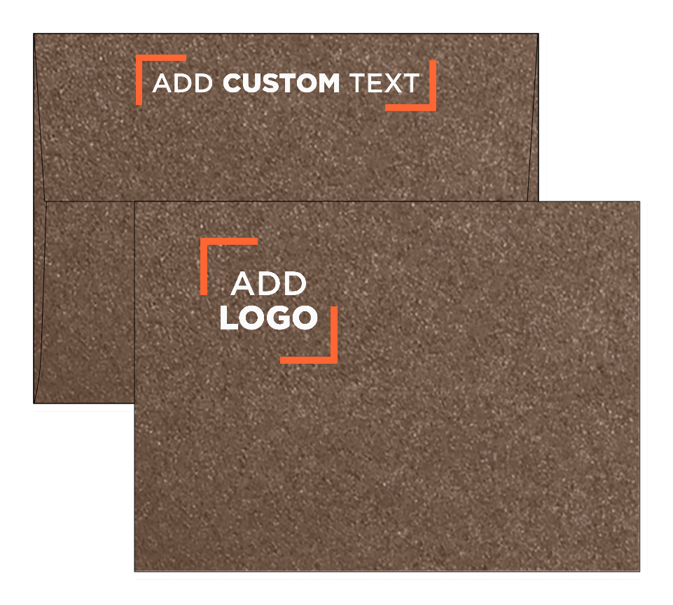 Bronze Brown Metallic 32lb A7 Invitation Envelopes (5 1/4 x 7 1/4) with Peel & Seal