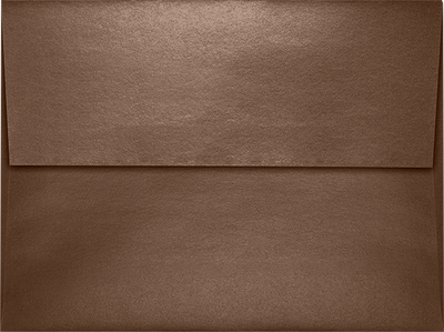Bronze Brown Metallic 32lb A7 Invitation Envelopes (5 1/4 x 7 1/4) with Peel & Seal