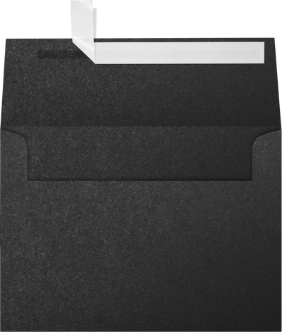 Anthracite Black Metallic 32lb A7 Invitation Envelopes (5 1/4 x 7 1/4) with Peel & Seal