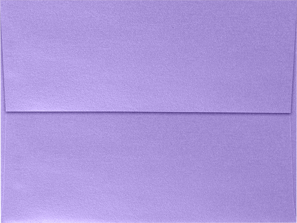 Amethyst Purple Metallic 32lb A7 Invitation Envelopes (5 1/4 x 7 1/4) with Peel & Seal