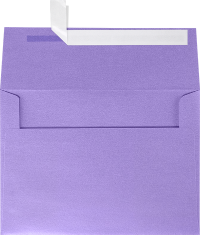 Amethyst Purple Metallic 32lb A7 Invitation Envelopes (5 1/4 x 7 1/4) with Peel & Seal