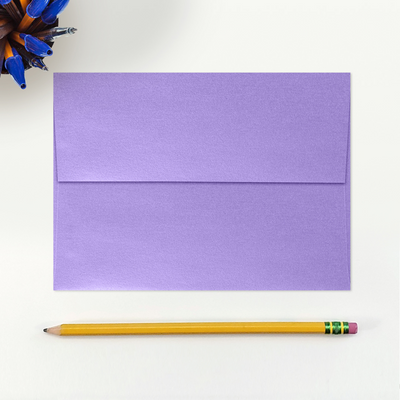 Amethyst Purple Metallic 32lb A7 Invitation Envelopes (5 1/4 x 7 1/4) with Peel & Seal
