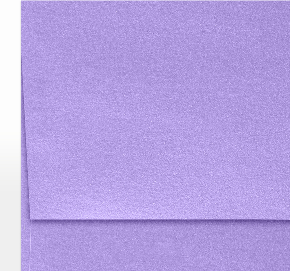 Amethyst Purple Metallic 32lb A7 Invitation Envelopes (5 1/4 x 7 1/4) with Peel & Seal
