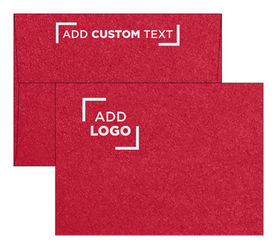 Jupiter Red Metallic 32lb A7 Invitation Envelopes (5 1/4 x 7 1/4) with Peel & Seal