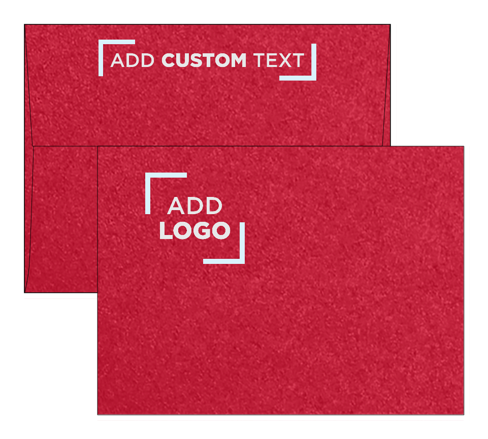 Jupiter Red Metallic 32lb A7 Invitation Envelopes (5 1/4 x 7 1/4) with Peel & Seal