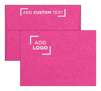 Azalea Fuchsia Pink Metallic 32lb A7 Invitation Envelopes (5 1/4 x 7 1/4) with Peel & Seal