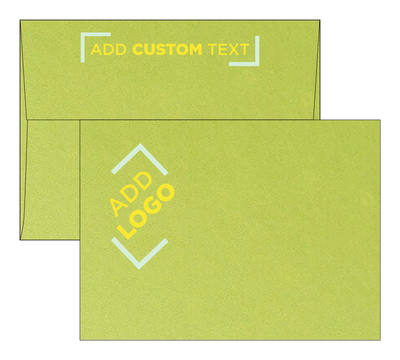 Lime Green Metallic 32lb A7 Invitation Envelopes (5 1/4 x 7 1/4) with Peel & Seal