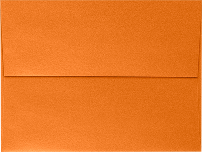 Orange Flame Metallic 32lb A7 Invitation Envelopes (5 1/4 x 7 1/4) with Peel & Seal