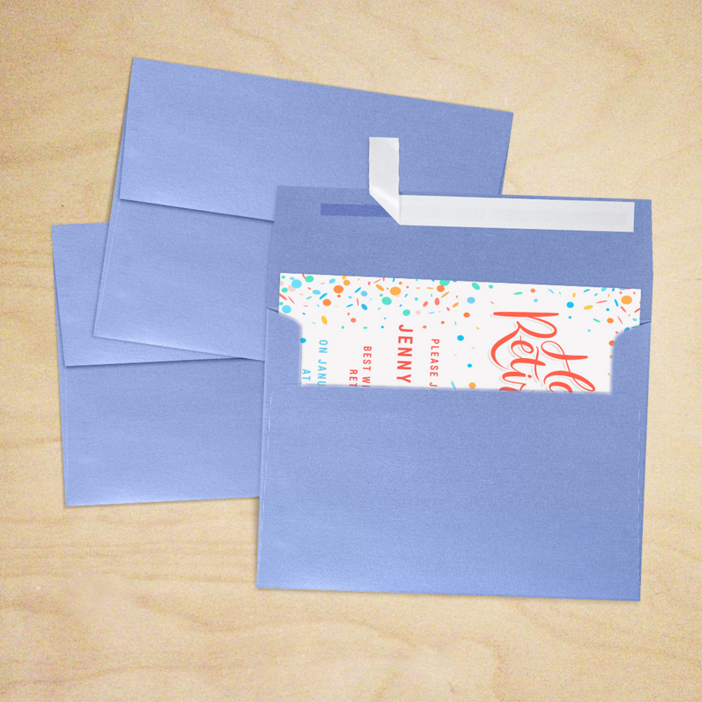 Vista Purple Metallic 32lb A7 Invitation Envelopes (5 1/4 x 7 1/4) with Peel & Seal