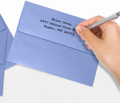Vista Purple Metallic 32lb A7 Invitation Envelopes (5 1/4 x 7 1/4) with Peel & Seal