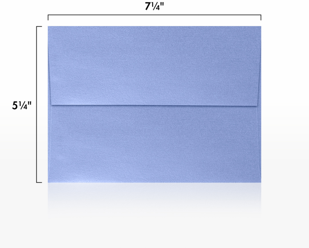 Vista Purple Metallic 32lb A7 Invitation Envelopes (5 1/4 x 7 1/4) with Peel & Seal