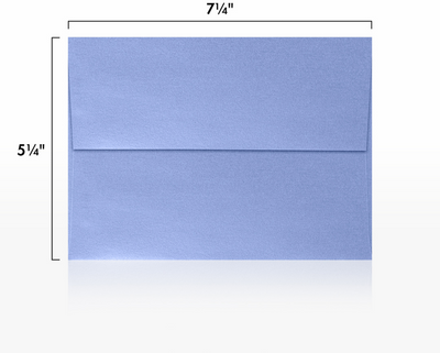 Vista Purple Metallic 32lb A7 Invitation Envelopes (5 1/4 x 7 1/4) with Peel & Seal