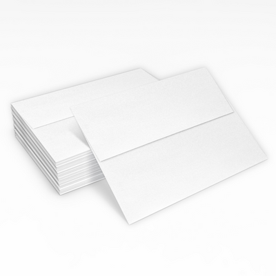 Crystal White Metallic 32lb A7 Invitation Envelopes (5 1/4 x 7 1/4) with Peel & Seal