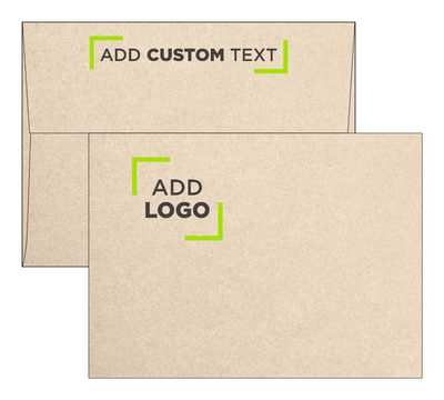 Light Brown Taupe Metallic 32lb A7 Invitation Envelopes (5 1/4 x 7 1/4) with Peel & Seal
