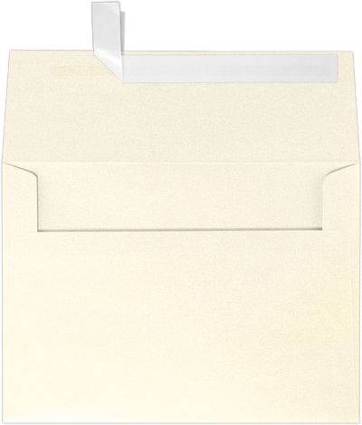 Champagne Ivory Metallic 32lb A7 Invitation Envelopes (5 1/4 x 7 1/4) with Peel & Seal