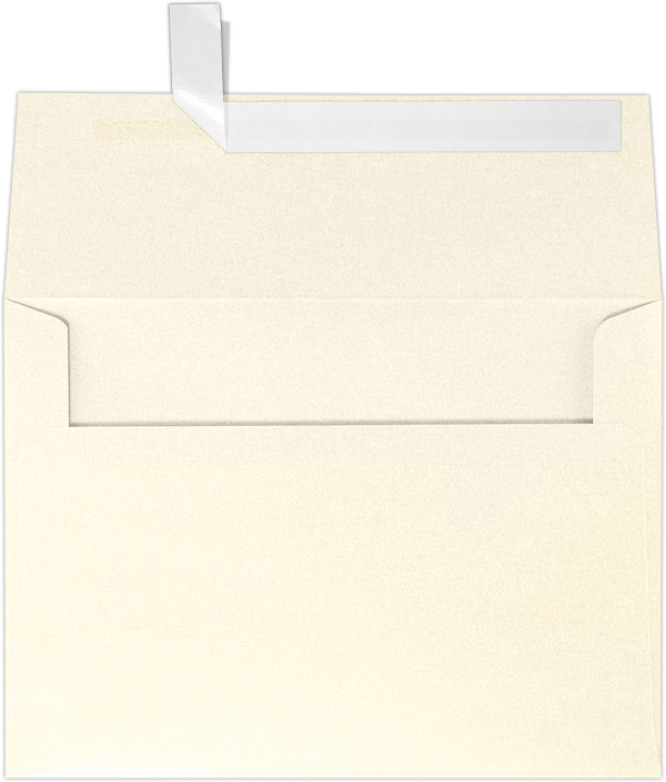 Champagne Ivory Metallic 32lb A7 Invitation Envelopes (5 1/4 x 7 1/4) with Peel & Seal