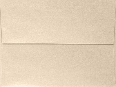 Light Brown Taupe Metallic 32lb A7 Invitation Envelopes (5 1/4 x 7 1/4) with Peel & Seal
