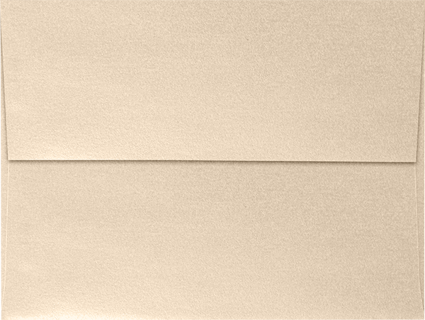 Light Brown Taupe Metallic 32lb A7 Invitation Envelopes (5 1/4 x 7 1/4) with Peel & Seal