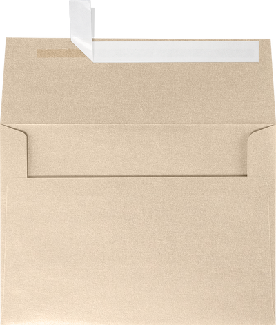 Light Brown Taupe Metallic 32lb A7 Invitation Envelopes (5 1/4 x 7 1/4) with Peel & Seal