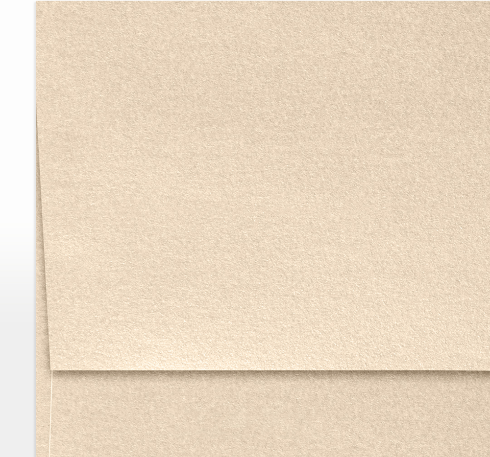 Light Brown Taupe Metallic 32lb A7 Invitation Envelopes (5 1/4 x 7 1/4) with Peel & Seal