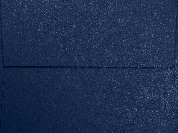 Lapis Navy Blue Metallic 32lb A7 Invitation Envelopes (5 1/4 x 7 1/4) with Peel & Seal