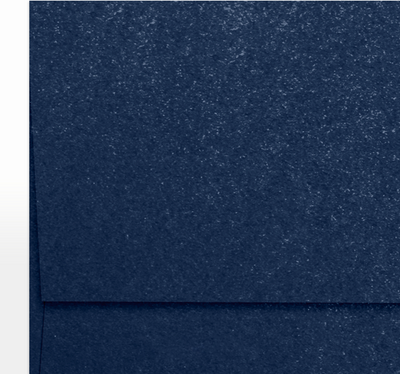 Lapis Navy Blue Metallic 32lb A7 Invitation Envelopes (5 1/4 x 7 1/4) with Peel & Seal