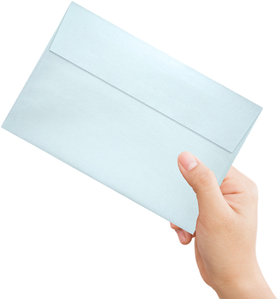 Aquamarine Blue Metallic 32lb A9 Invitation Envelopes (5 3/4 x 8 3/4) with Peel & Seal