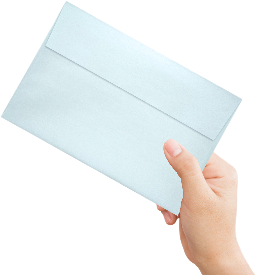 Aquamarine Blue Metallic 32lb A9 Invitation Envelopes (5 3/4 x 8 3/4) with Peel & Seal