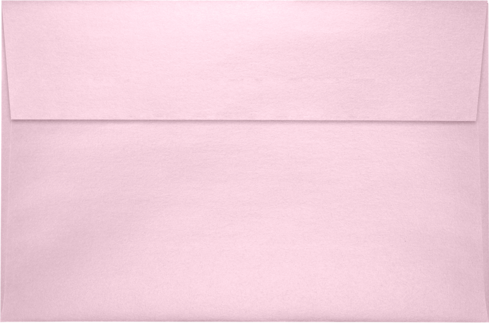 Pink Rose Metallic 32lb A9 Invitation Envelopes (5 3/4 x 8 3/4) with Peel & Seal