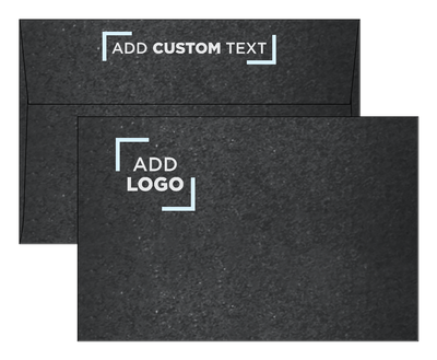 Anthracite Black Metallic 32lb A9 Invitation Envelopes (5 3/4 x 8 3/4) with Peel & Seal
