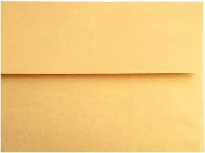 Gold Metallic 32lb A9 Invitation Envelopes (5 3/4 x 8 3/4) with Peel & Seal