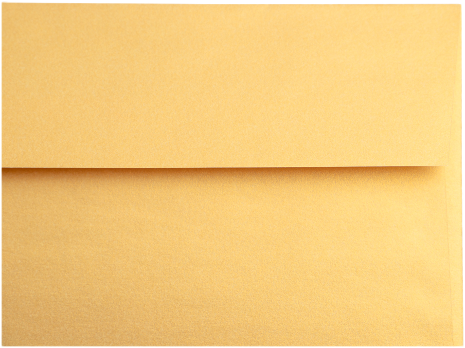 Gold Metallic 32lb A9 Invitation Envelopes (5 3/4 x 8 3/4) with Peel & Seal