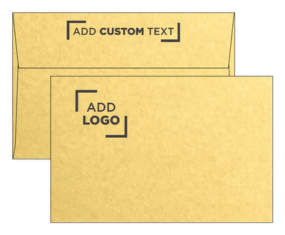 Gold Metallic 32lb A9 Invitation Envelopes (5 3/4 x 8 3/4) with Peel & Seal