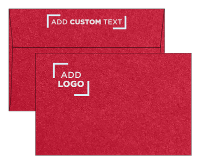 Jupiter Red Metallic 32lb A9 Invitation Envelopes (5 3/4 x 8 3/4) with Peel & Seal