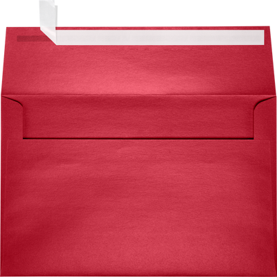 Jupiter Red Metallic 32lb A9 Invitation Envelopes (5 3/4 x 8 3/4) with Peel & Seal