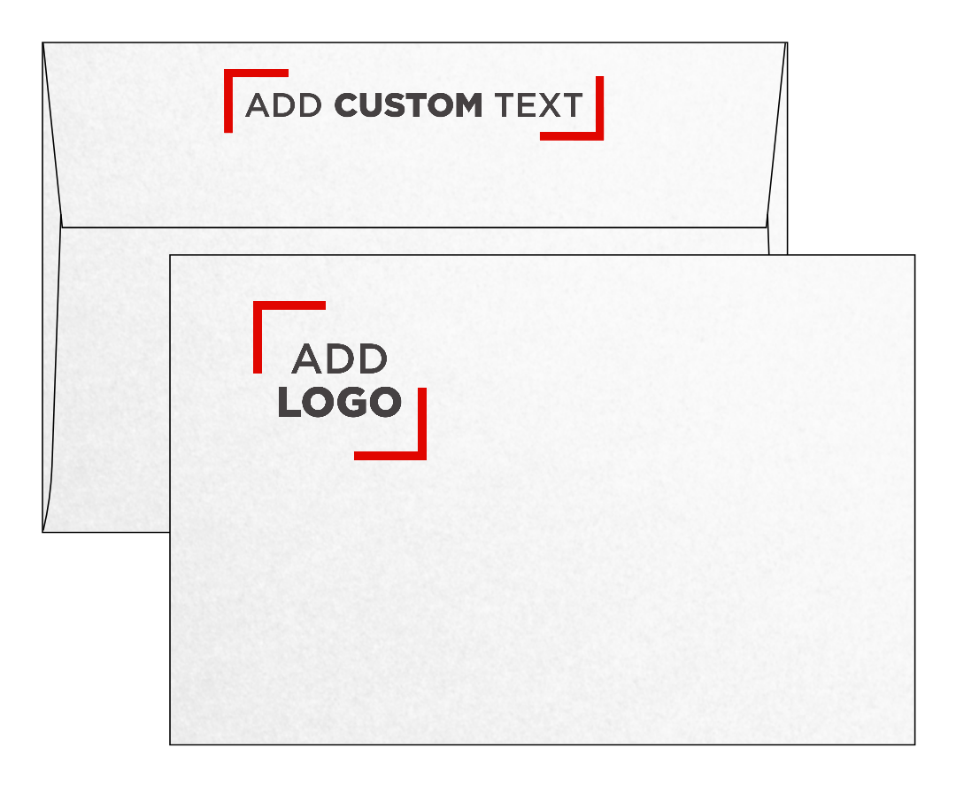 Crystal White Metallic 32lb A9 Invitation Envelopes (5 3/4 x 8 3/4) with Peel & Seal