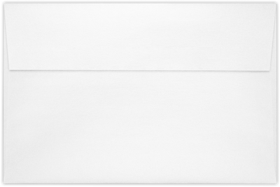 Crystal White Metallic 32lb A9 Invitation Envelopes (5 3/4 x 8 3/4) with Peel & Seal