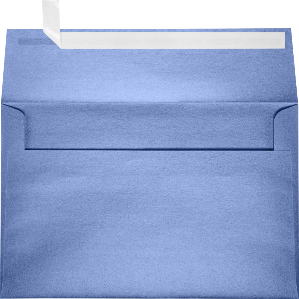 Vista Purple Metallic 32lb A9 Invitation Envelopes (5 3/4 x 8 3/4) with Peel & Seal