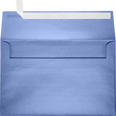 Vista Purple Metallic 32lb A9 Invitation Envelopes (5 3/4 x 8 3/4) with Peel & Seal