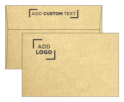 Light Gold Blonde Metallic 32lb A9 Invitation Envelopes (5 3/4 x 8 3/4) with Peel & Seal