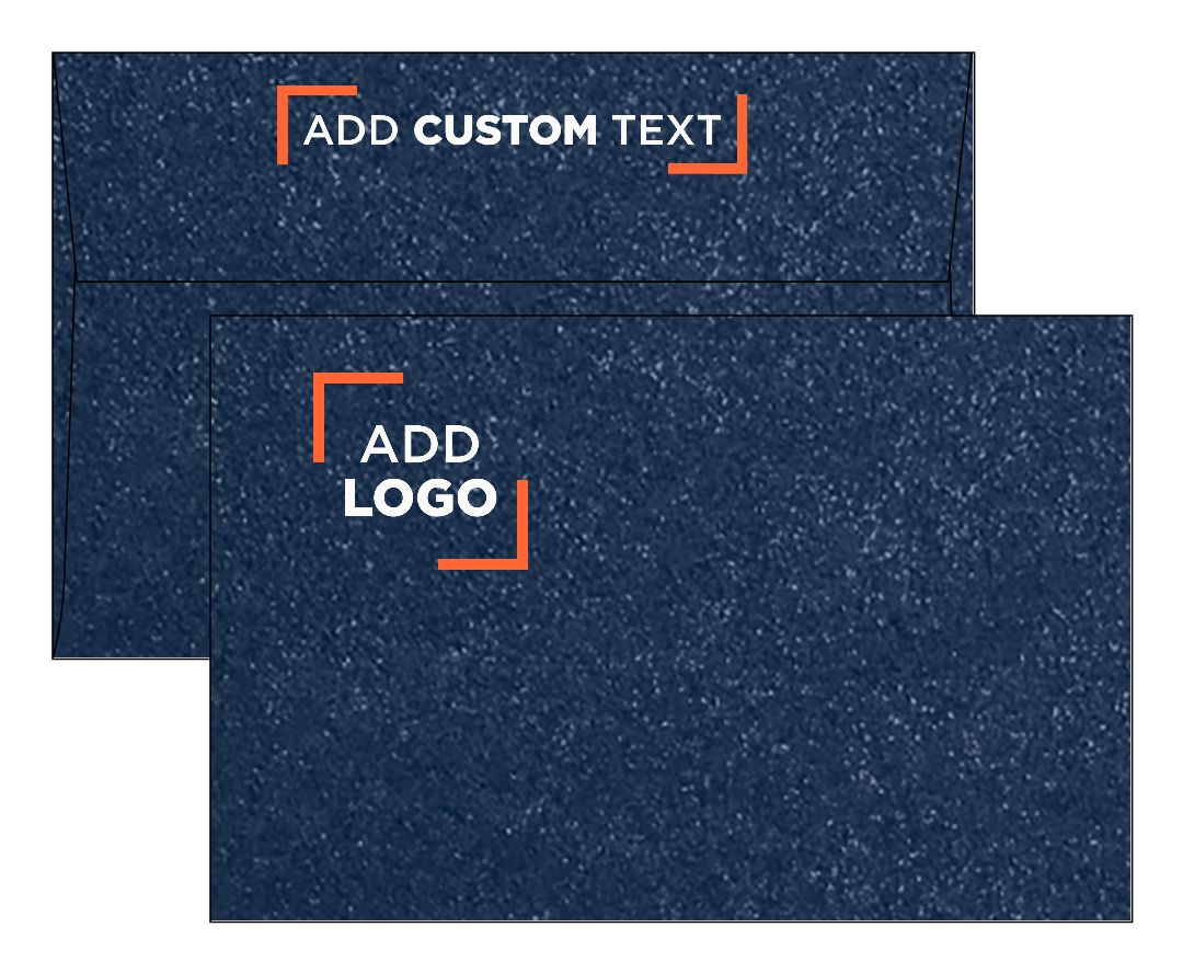 Lapis Navy Blue Metallic 32lb A9 Invitation Envelopes (5 3/4 x 8 3/4) with Peel & Seal
