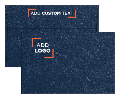Lapis Navy Blue Metallic 32lb A9 Invitation Envelopes (5 3/4 x 8 3/4) with Peel & Seal