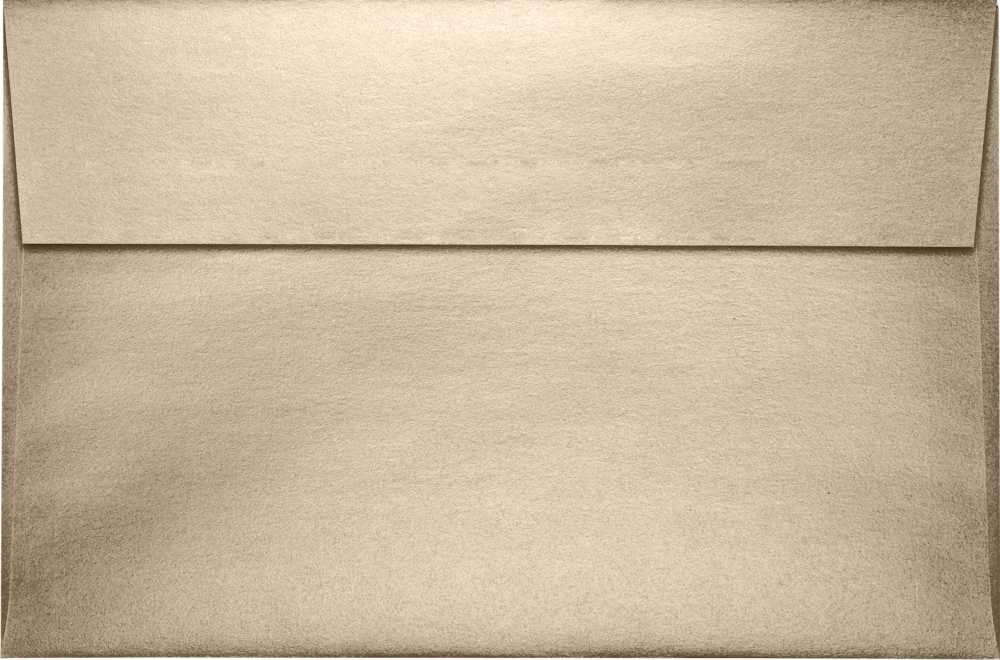 Light Brown Taupe Metallic 32lb A9 Invitation Envelopes (5 3/4 x 8 3/4) with Peel & Seal